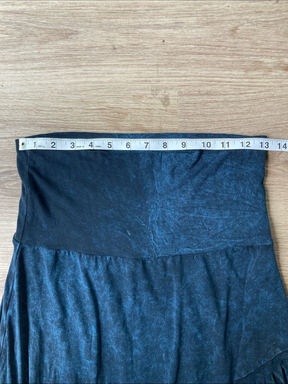 Navy Boho Fringe Skirt - Picture 5 of 9